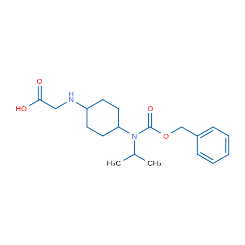 2-((4-(((Benzyloxy)carbonyl)(isopropyl)amino)cyclohexyl)amino)acetic acid 1g