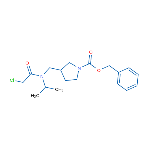 Benzyl 3-((2-chloro-N-isopropylacetamido)methyl)pyrrolidine-1-carboxylate 1g