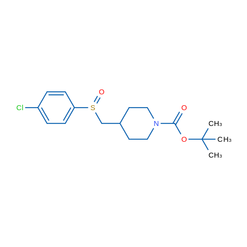 tert-Butyl 4-(((4-chlorophenyl)sulfinyl)methyl)piperidine-1-carboxylate 1g