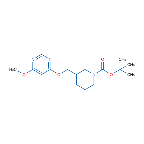 tert-Butyl 3-(((6-methoxypyrimidin-4-yl)oxy)methyl)piperidine-1-carboxylate 1g
