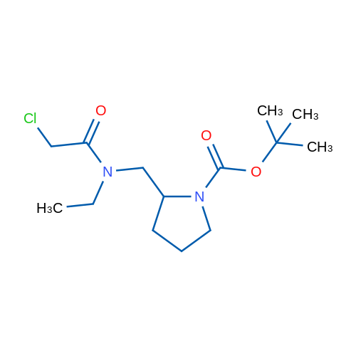 tert-Butyl 2-((2-chloro-N-ethylacetamido)methyl)pyrrolidine-1-carboxylate 1g