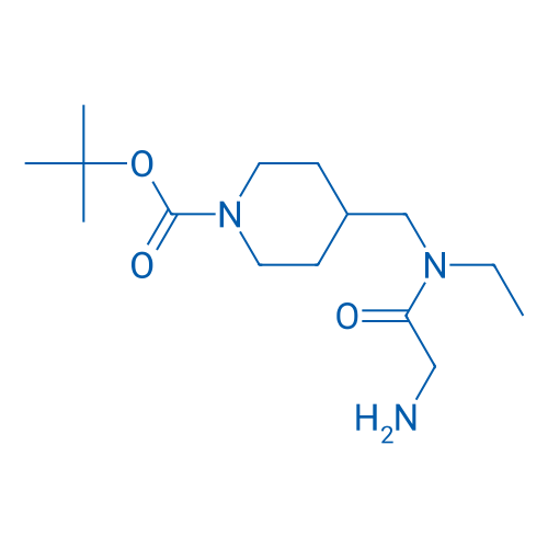 tert-Butyl 4-((2-amino-N-ethylacetamido)methyl)piperidine-1-carboxylate 1g
