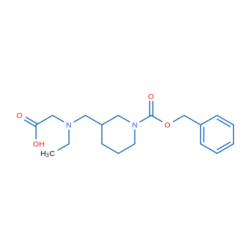 2-(((1-((Benzyloxy)carbonyl)piperidin-3-yl)methyl)(ethyl)amino)acetic acid 1g