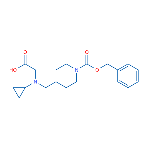2-(((1-((Benzyloxy)carbonyl)piperidin-4-yl)methyl)(cyclopropyl)amino)acetic acid 1g