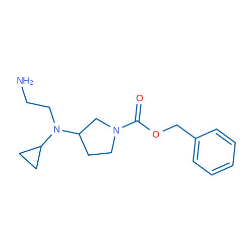 Benzyl 3-((2-aminoethyl)(cyclopropyl)amino)pyrrolidine-1-carboxylate 1g