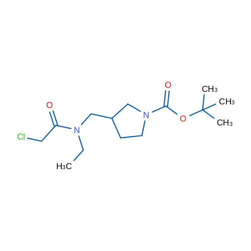 tert-Butyl 3-((2-chloro-N-ethylacetamido)methyl)pyrrolidine-1-carboxylate 1g