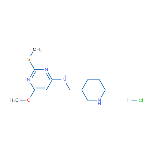 6-Methoxy-2-(methylthio)-N-(piperidin-3-ylmethyl)pyrimidin-4-amine hydrochloride 1g