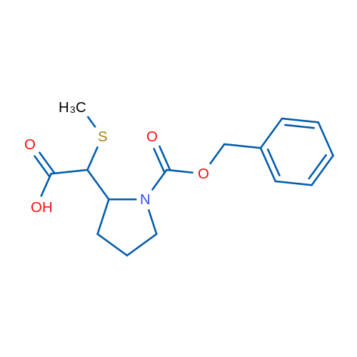 2-(1-((Benzyloxy)carbonyl)pyrrolidin-2-yl)-2-(methylthio)acetic acid 1g