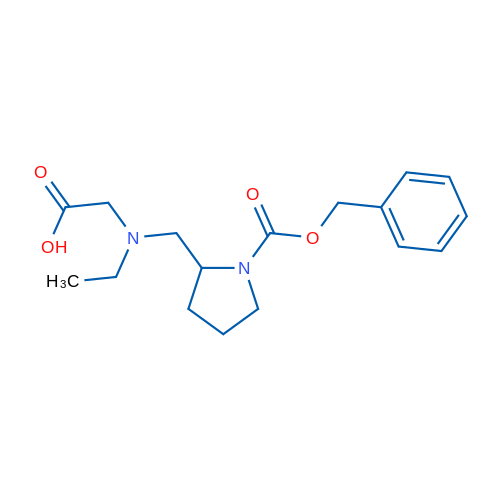 2-(((1-((Benzyloxy)carbonyl)pyrrolidin-2-yl)methyl)(ethyl)amino)acetic acid 1g