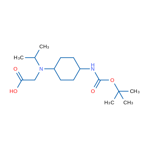 2-((4-((tert-Butoxycarbonyl)amino)cyclohexyl)(isopropyl)amino)acetic acid 1g