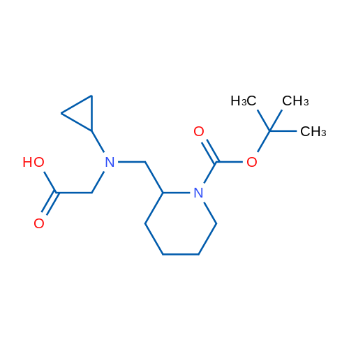 2-(((1-(tert-Butoxycarbonyl)piperidin-2-yl)methyl)(cyclopropyl)amino)acetic acid 1g
