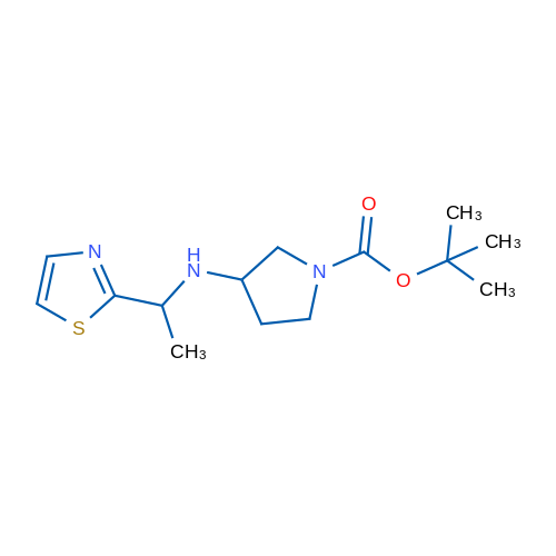 tert-Butyl 3-((1-(thiazol-2-yl)ethyl)amino)pyrrolidine-1-carboxylate 1g