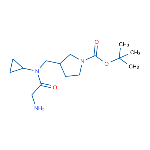 tert-Butyl 3-((2-amino-N-cyclopropylacetamido)methyl)pyrrolidine-1-carboxylate 1g