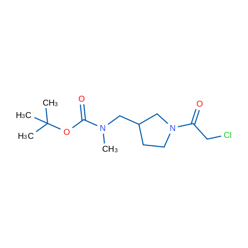 tert-Butyl ((1-(2-chloroacetyl)pyrrolidin-3-yl)methyl)(methyl)carbamate 1g