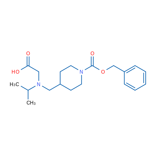 2-(((1-((Benzyloxy)carbonyl)piperidin-4-yl)methyl)(isopropyl)amino)acetic acid 1g