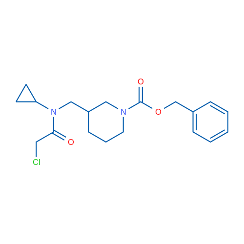 Benzyl 3-((2-chloro-N-cyclopropylacetamido)methyl)piperidine-1-carboxylate 1g