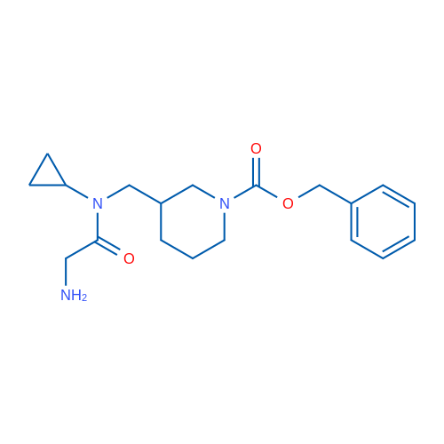 Benzyl 3-((2-amino-N-cyclopropylacetamido)methyl)piperidine-1-carboxylate 1g