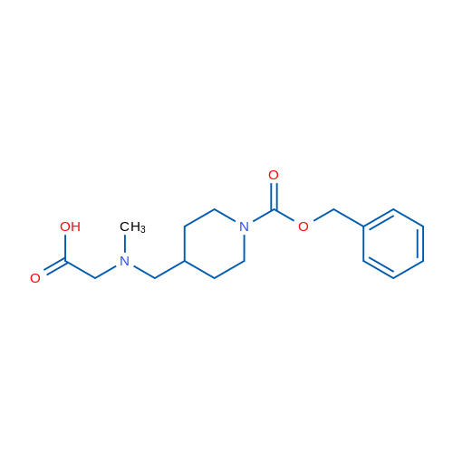 2-(((1-((Benzyloxy)carbonyl)piperidin-4-yl)methyl)(methyl)amino)acetic acid 1g