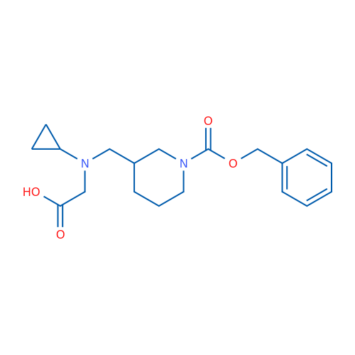 2-(((1-((Benzyloxy)carbonyl)piperidin-3-yl)methyl)(cyclopropyl)amino)acetic acid 1g