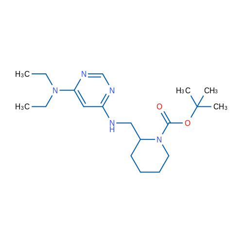 tert-Butyl 2-(((6-(diethylamino)pyrimidin-4-yl)amino)methyl)piperidine-1-carboxylate 1g