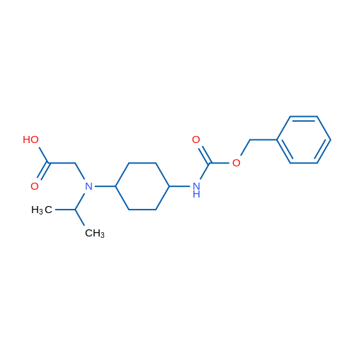 2-((4-(((Benzyloxy)carbonyl)amino)cyclohexyl)(isopropyl)amino)acetic acid 1g