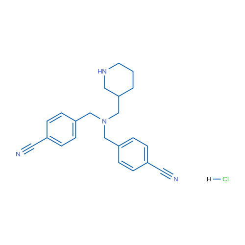 4,4'-(((Piperidin-3-ylmethyl)azanediyl)bis(methylene))dibenzonitrile hydrochloride 1g