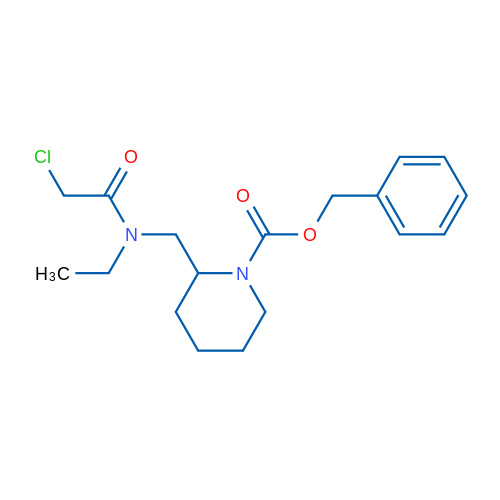 Benzyl 2-((2-chloro-N-ethylacetamido)methyl)piperidine-1-carboxylate 1g