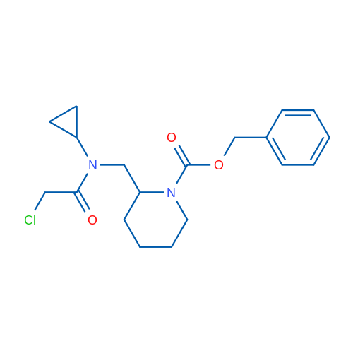 Benzyl 2-((2-chloro-N-cyclopropylacetamido)methyl)piperidine-1-carboxylate 1g