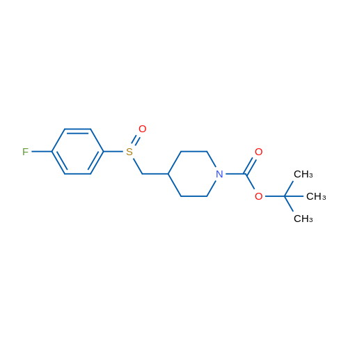 tert-Butyl 4-(((4-fluorophenyl)sulfinyl)methyl)piperidine-1-carboxylate 1g
