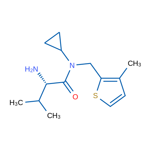 (S)-2-Amino-N-cyclopropyl-3-methyl-N-((3-methylthiophen-2-yl)methyl)butanamide 1g