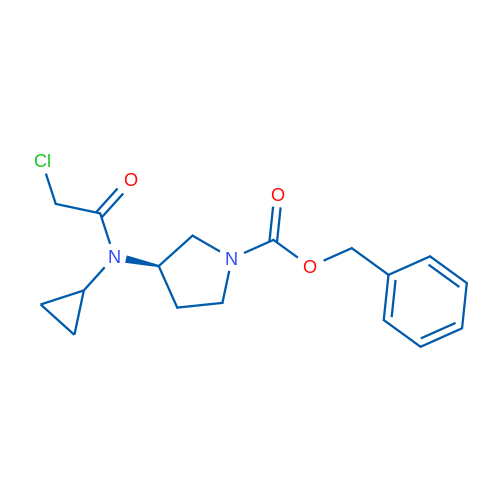 (R)-Benzyl 3-(2-chloro-N-cyclopropylacetamido)pyrrolidine-1-carboxylate 1g