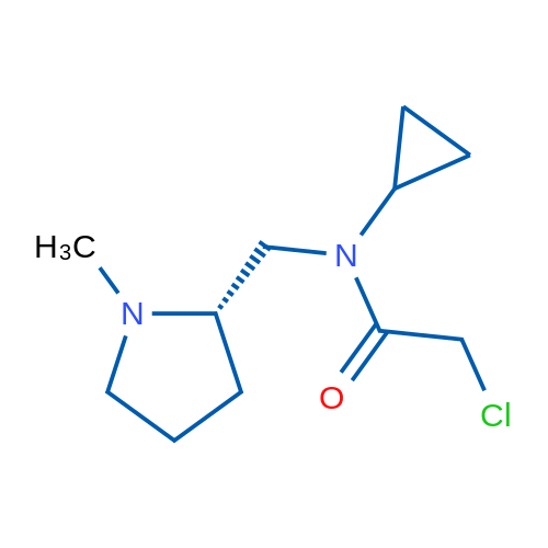 (S)-2-Chloro-N-cyclopropyl-N-((1-methylpyrrolidin-2-yl)methyl)acetamide 1g