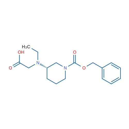 (S)-2-((1-((Benzyloxy)carbonyl)piperidin-3-yl)(ethyl)amino)acetic acid 1g