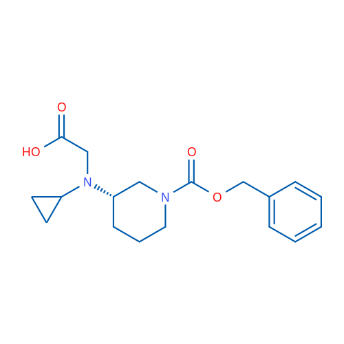 (S)-2-((1-((Benzyloxy)carbonyl)piperidin-3-yl)(cyclopropyl)amino)acetic acid 1g