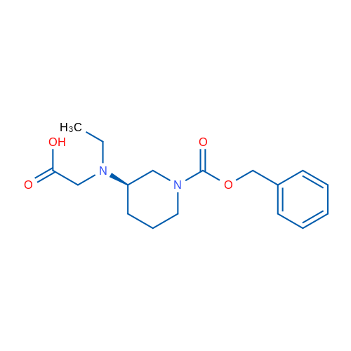 (R)-2-((1-((Benzyloxy)carbonyl)piperidin-3-yl)(ethyl)amino)acetic acid 1g