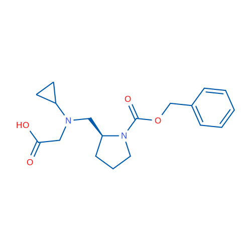 (S)-2-(((1-((Benzyloxy)carbonyl)pyrrolidin-2-yl)methyl)(cyclopropyl)amino)acetic acid 1g