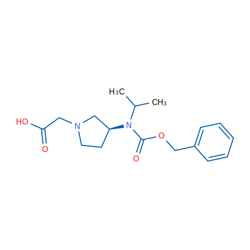 (S)-2-(3-(((Benzyloxy)carbonyl)(isopropyl)amino)pyrrolidin-1-yl)acetic acid 1g