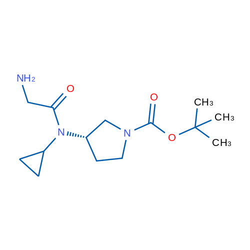 (S)-tert-Butyl 3-(2-amino-N-cyclopropylacetamido)pyrrolidine-1-carboxylate 1g