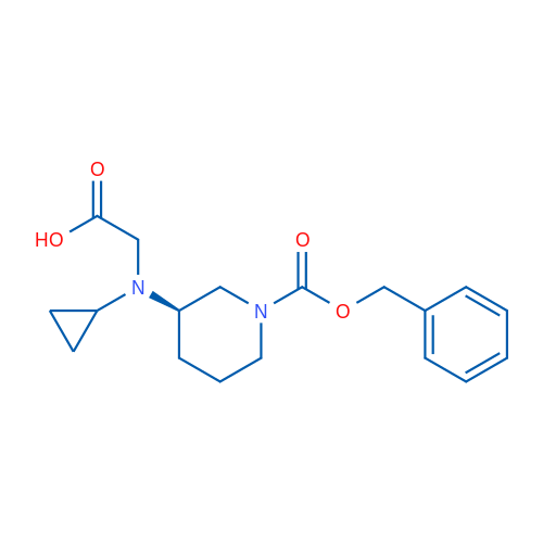 (R)-2-((1-((Benzyloxy)carbonyl)piperidin-3-yl)(cyclopropyl)amino)acetic acid 1g