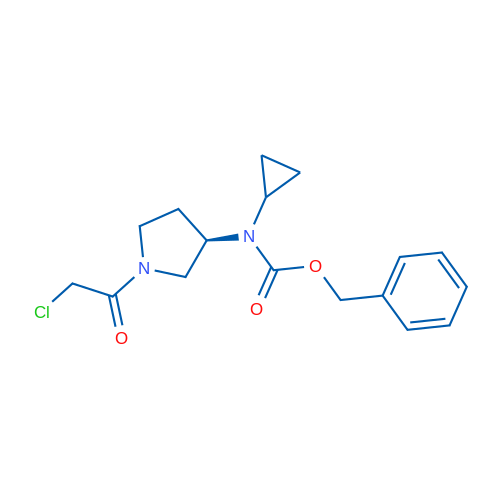 (R)-Benzyl (1-(2-chloroacetyl)pyrrolidin-3-yl)(cyclopropyl)carbamate 1g