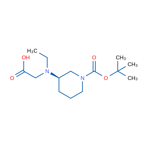 (R)-2-((1-(tert-Butoxycarbonyl)piperidin-3-yl)(ethyl)amino)acetic acid 1g