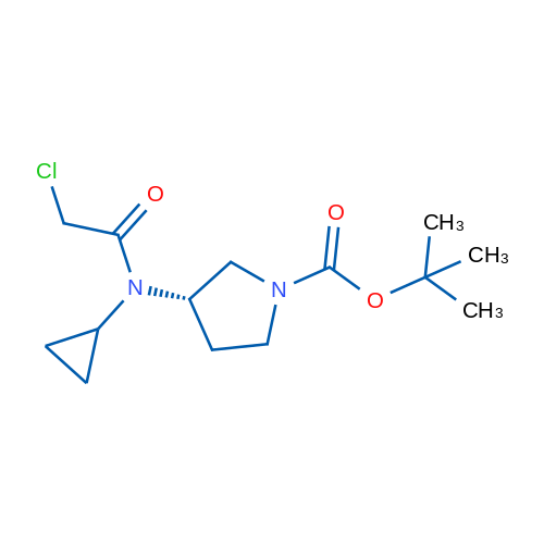 (S)-tert-Butyl 3-(2-chloro-N-cyclopropylacetamido)pyrrolidine-1-carboxylate 1g