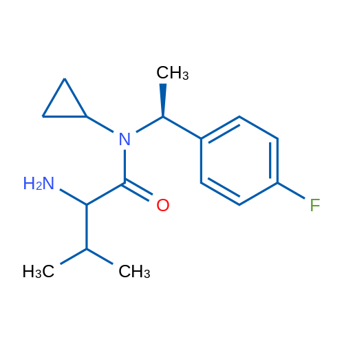 2-Amino-N-cyclopropyl-N-((S)-1-(4-fluorophenyl)ethyl)-3-methylbutanamide 1g