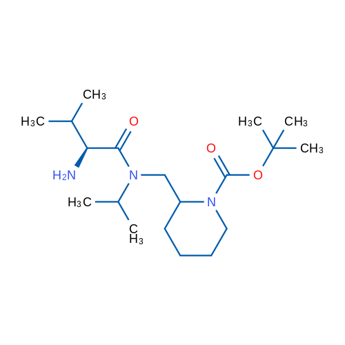 tert-Butyl 2-(((S)-2-amino-N-isopropyl-3-methylbutanamido)methyl)piperidine-1-carboxylate 1g