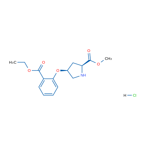 (2S,4S)-Methyl 4-(2-(ethoxycarbonyl)phenoxy)pyrrolidine-2-carboxylate hydrochloride 1g