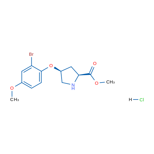 (2S,4S)-Methyl 4-(2-bromo-4-methoxyphenoxy)pyrrolidine-2-carboxylate hydrochloride 1g