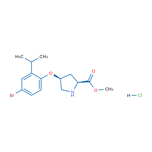 (2S,4S)-Methyl 4-(4-bromo-2-isopropylphenoxy)pyrrolidine-2-carboxylate hydrochloride 5g