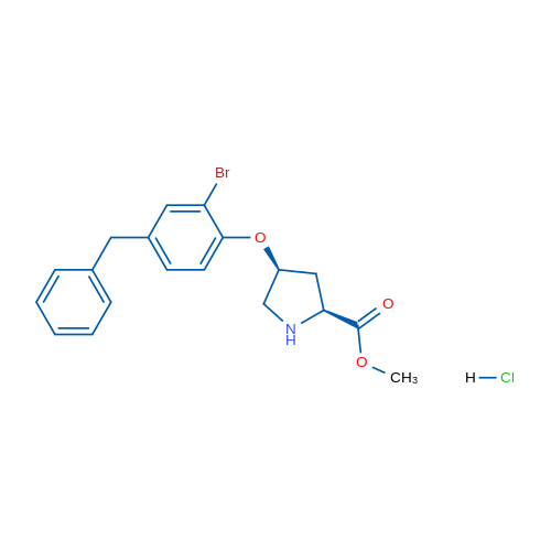 (2S,4S)-Methyl 4-(4-benzyl-2-bromophenoxy)pyrrolidine-2-carboxylate hydrochloride 5g
