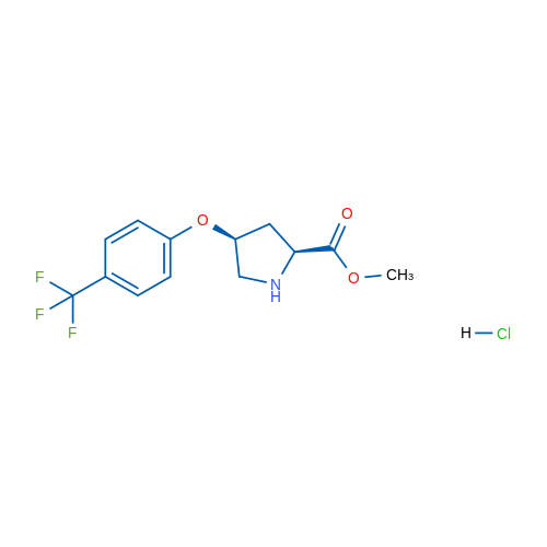 (2S,4S)-Methyl 4-(4-(trifluoromethyl)phenoxy)pyrrolidine-2-carboxylate hydrochloride 5g
