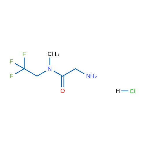 2-Amino-N-methyl-N-(2,2,2-trifluoroethyl)acetamide hydrochloride 250mg